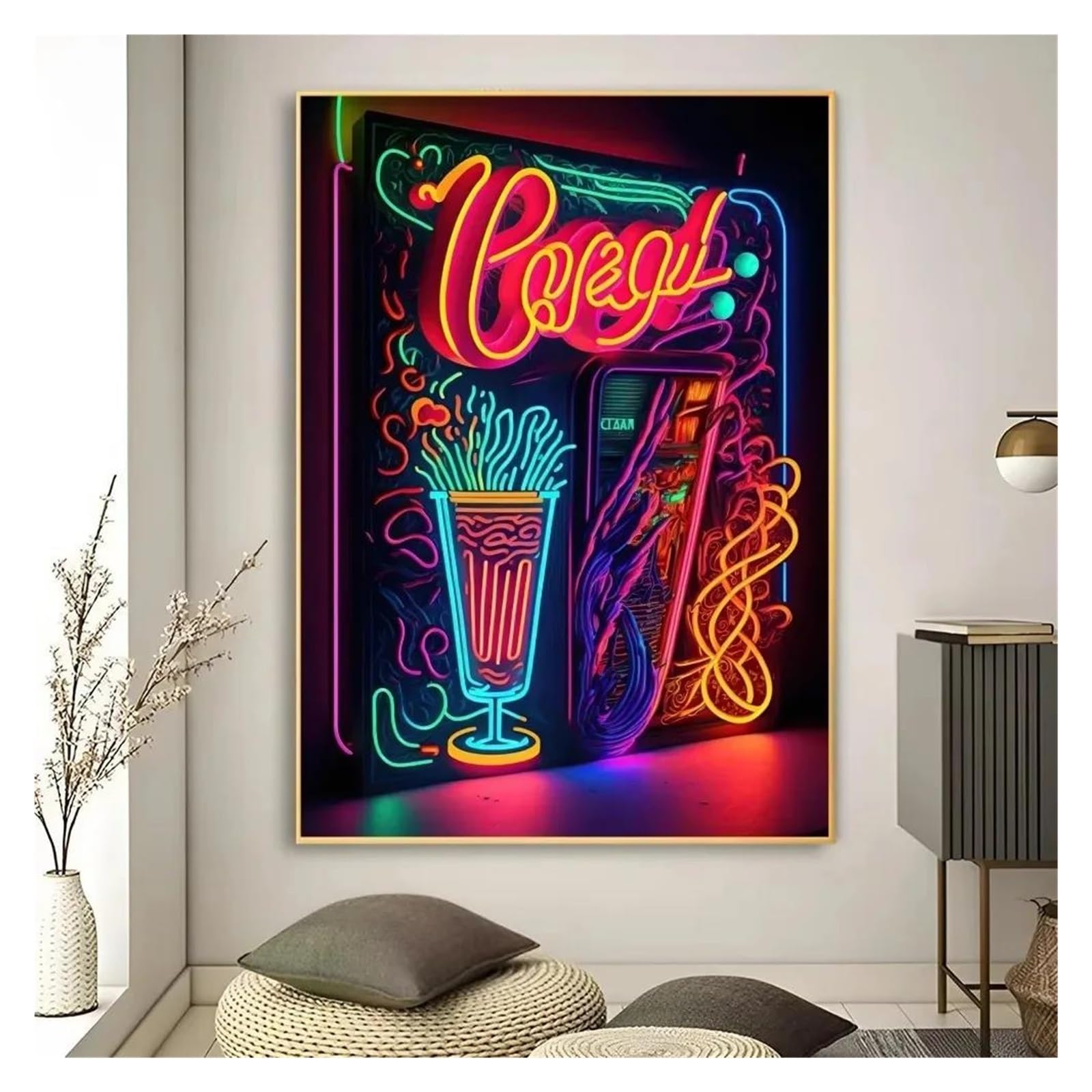 Tableau Déco Nature et Cuisine Moderne Toile Hamburger 40x50