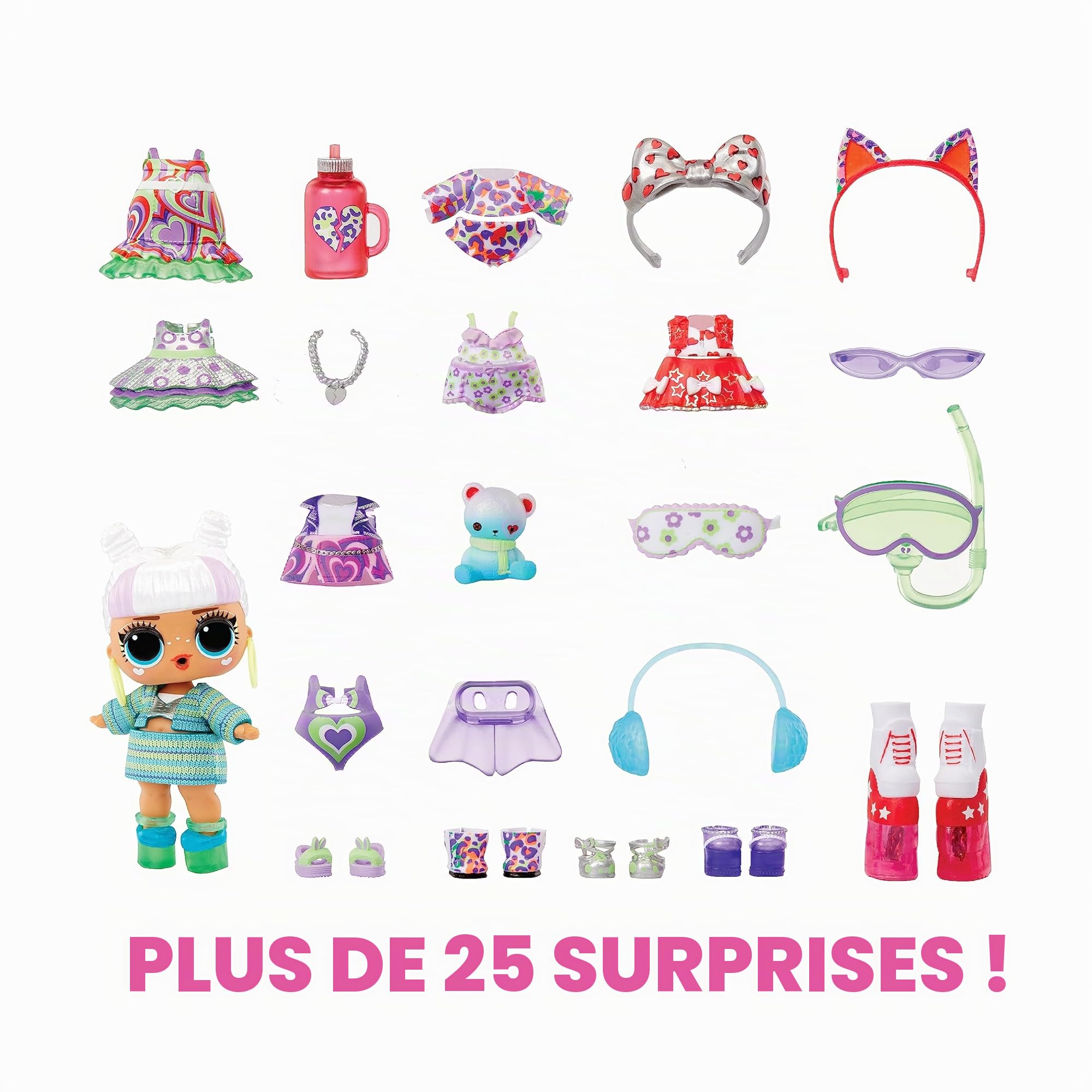 L.O.L. Surprise! Advent Calendar 2023 avec Poupée en Édition Limitée et 24 Surprises - MAKEOVER BABE 2.0 - Mixez et Associez les Tenues - Excellente Idée de Cadeau pour les Filles de 4 Ans et Plus