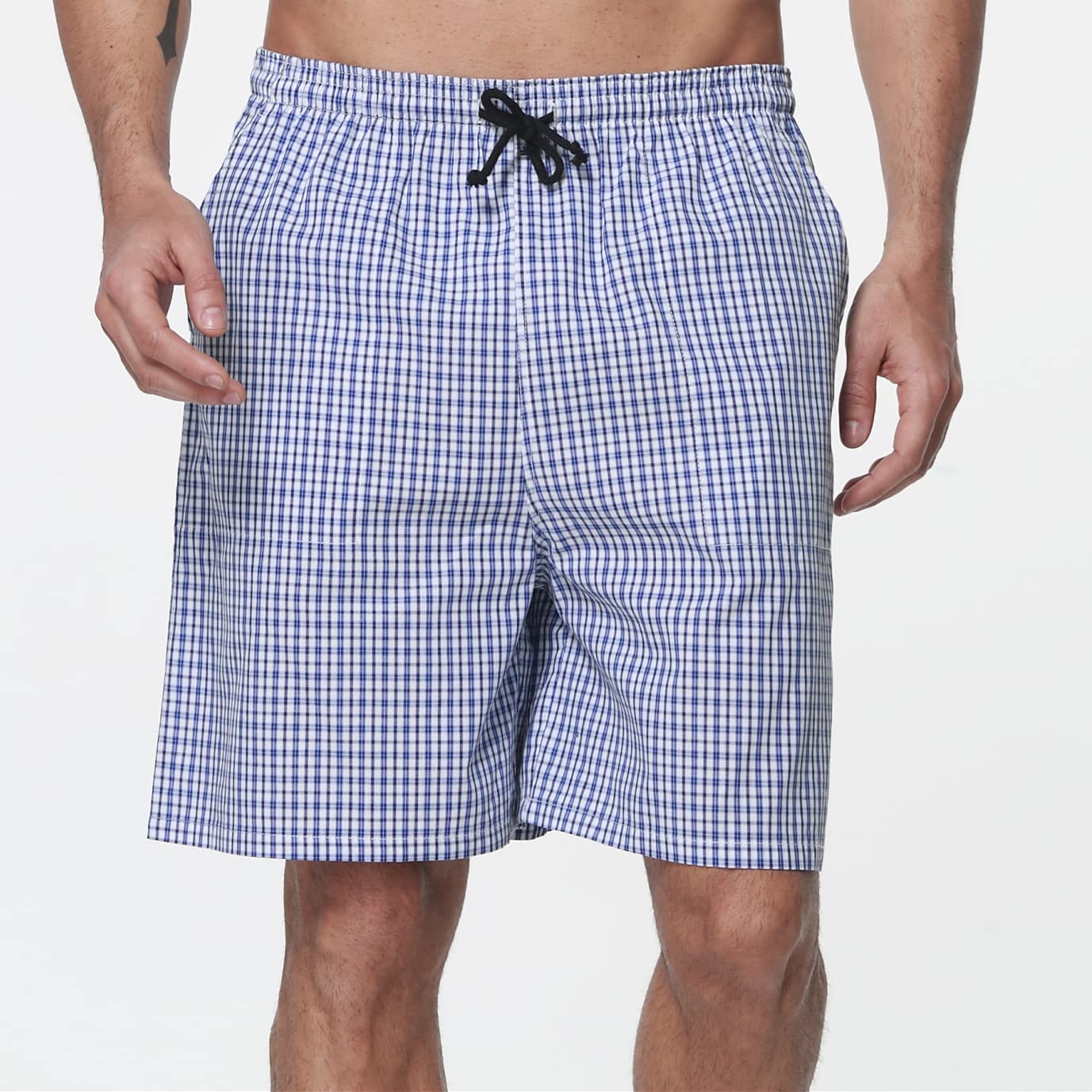Pantalones Cortos de Pijama Hombre Algodón a Cuadros Pack de 2