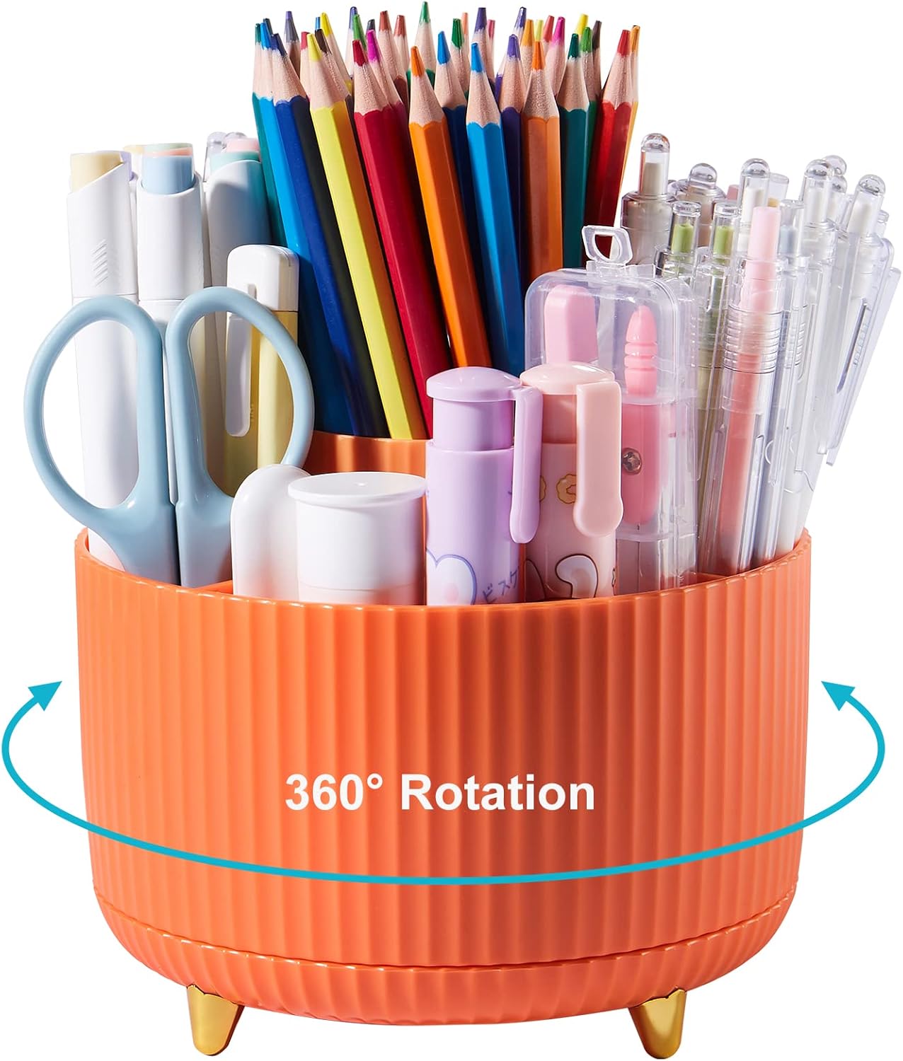 Lolocor Pen Holder for Desk Pencil Organizer Makeup Brush Holder Cup