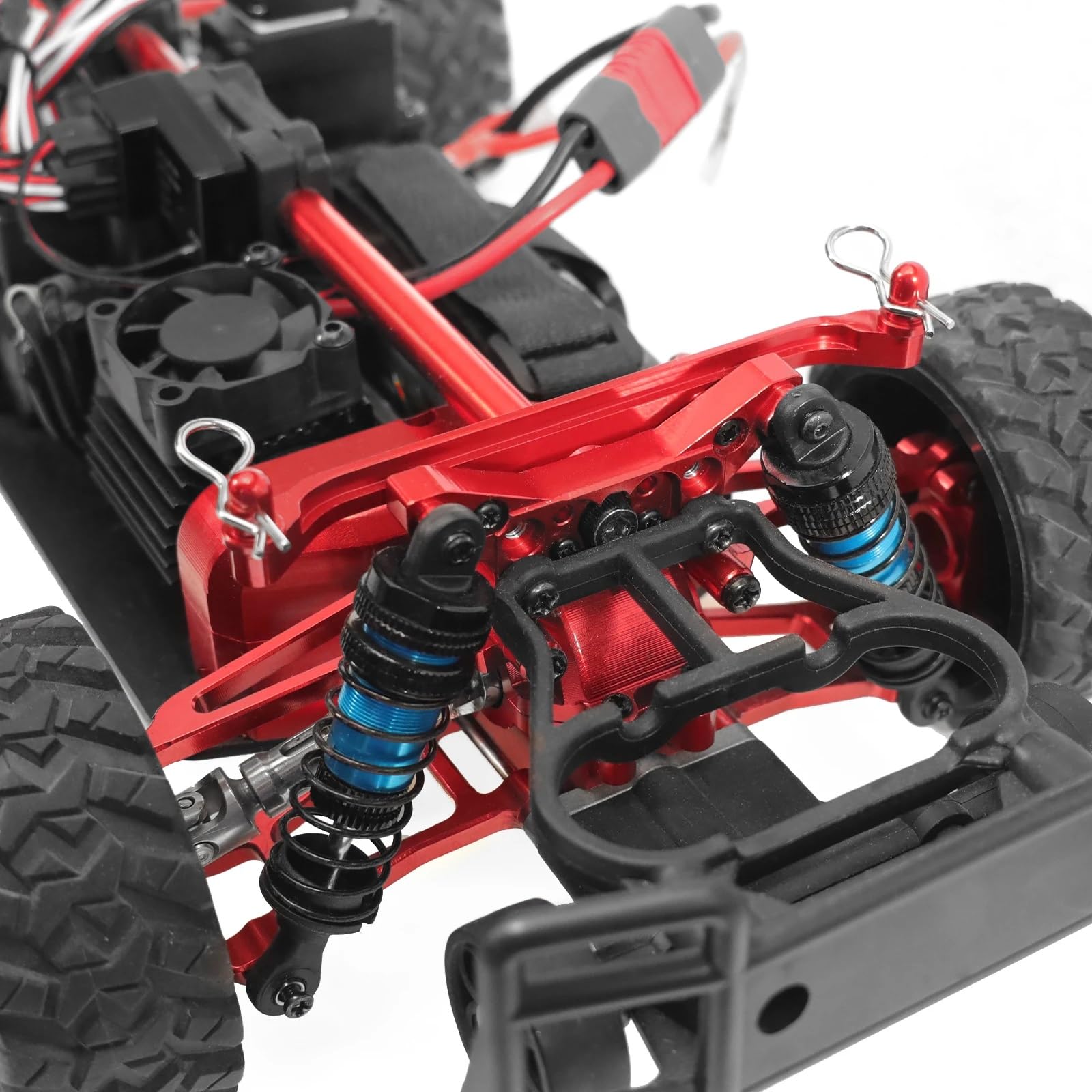 RCトラックボディパーツセット 赤黒 Amazon.com: Steering Knuckle Models For MJX For Hyper GO 14211 1