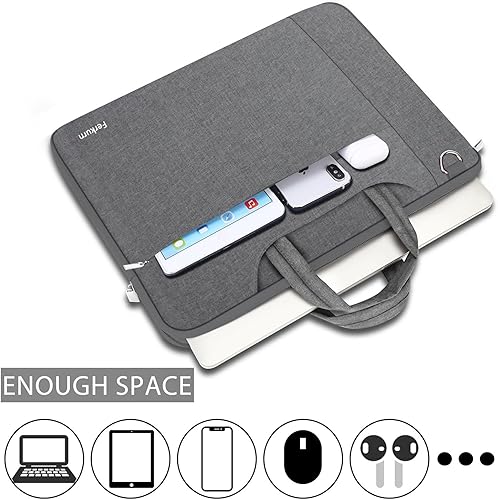 Miniatura 2 de Ferkurn Funda para laptop para mujeres y hombres, funda para computadora con hombro para HP Envy PavilionInspironThinkpadASUS TUF