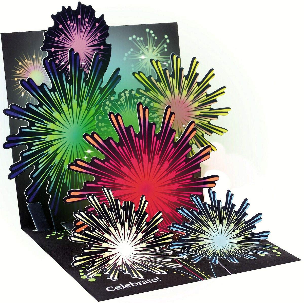 Up With Paper 3D Light Up Greeting Card from Fireworks - #UP-WP-LIT-1268