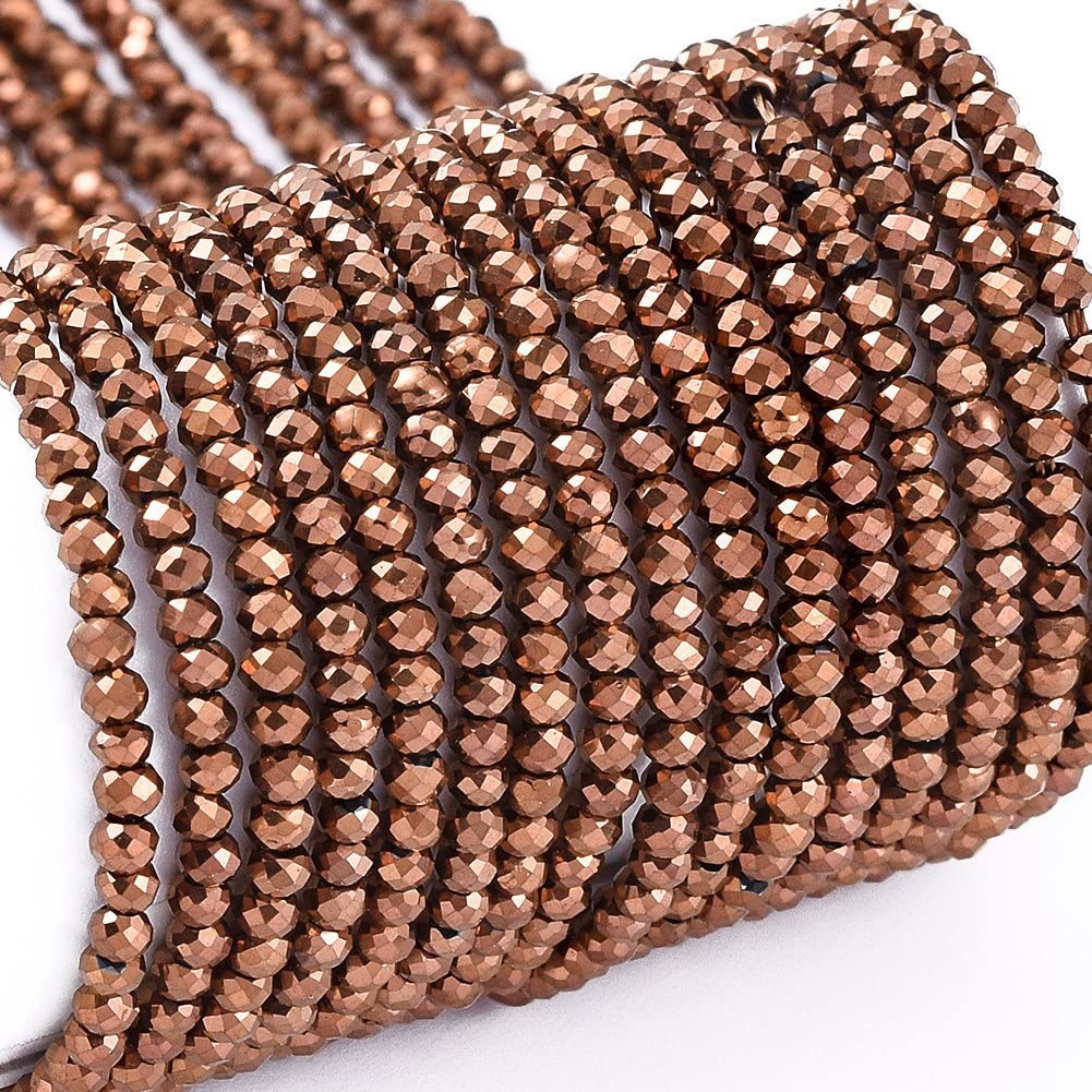 Perles en verre de 2 mm KISSITTY pour fabrication de bijoux et bracelets