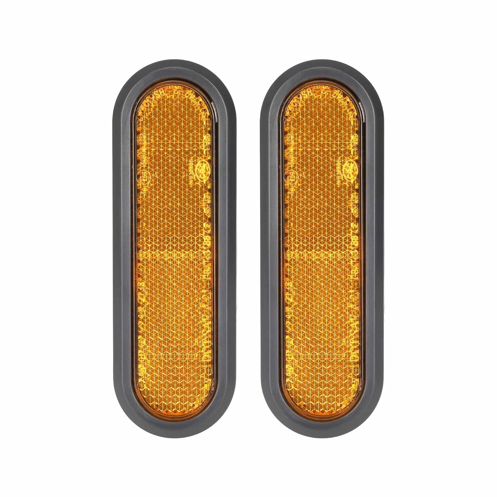 Copertura laterale riflettente con viti per Xiaomi 5/5Pro/5Max/5Plus Scooter Elettrico Giallo Strisce Riflettenti Posteriori Set Accessori