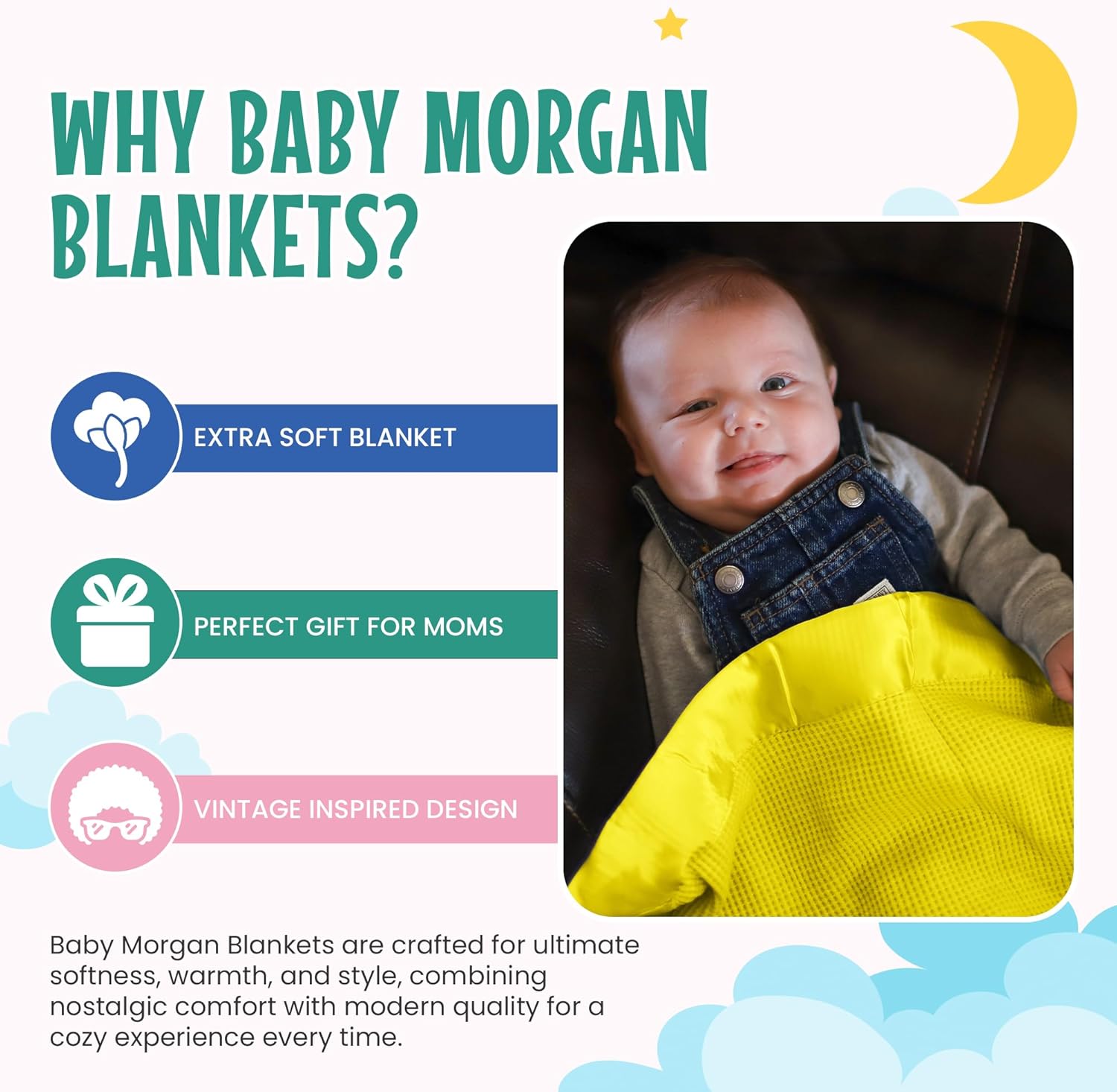 Adult Thermal Waffle Throw Blanket - Soft Lightweight Waffle Knit Design - Breathable Layer for Couch, Bed & Travel - Blanket for Home & Living Room - 50" x 60" (Satin Trim, Yellow) - Image 3