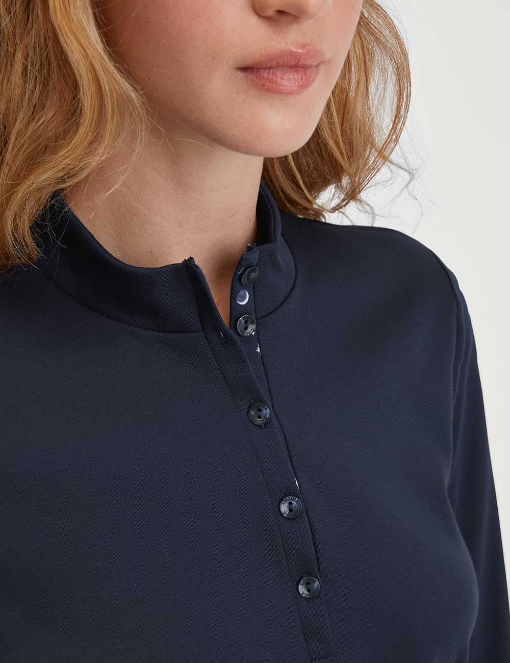 CALIDA Midnight Dreams Bündchen-Pyjama Damen | Schlafanzug aus 100% Baumwolle, wärmende Qualität