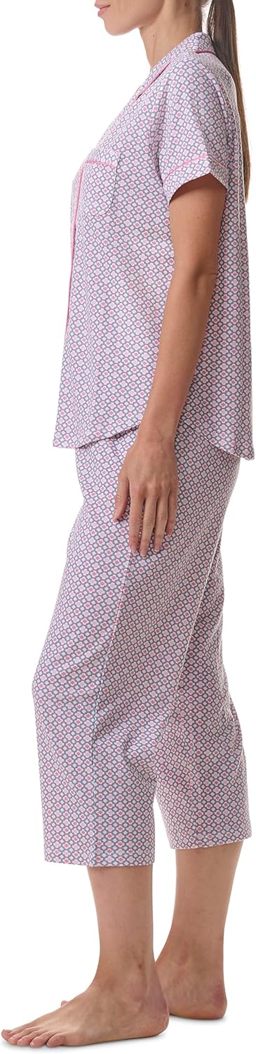 Karen Neuburger womens Short Sleeve Girlfriend Capri Pajama Set - Image 4
