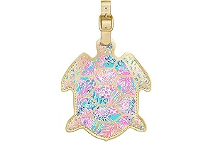 Lilly Pulitzer Splendor in the Sand Turtle Luggage Tag