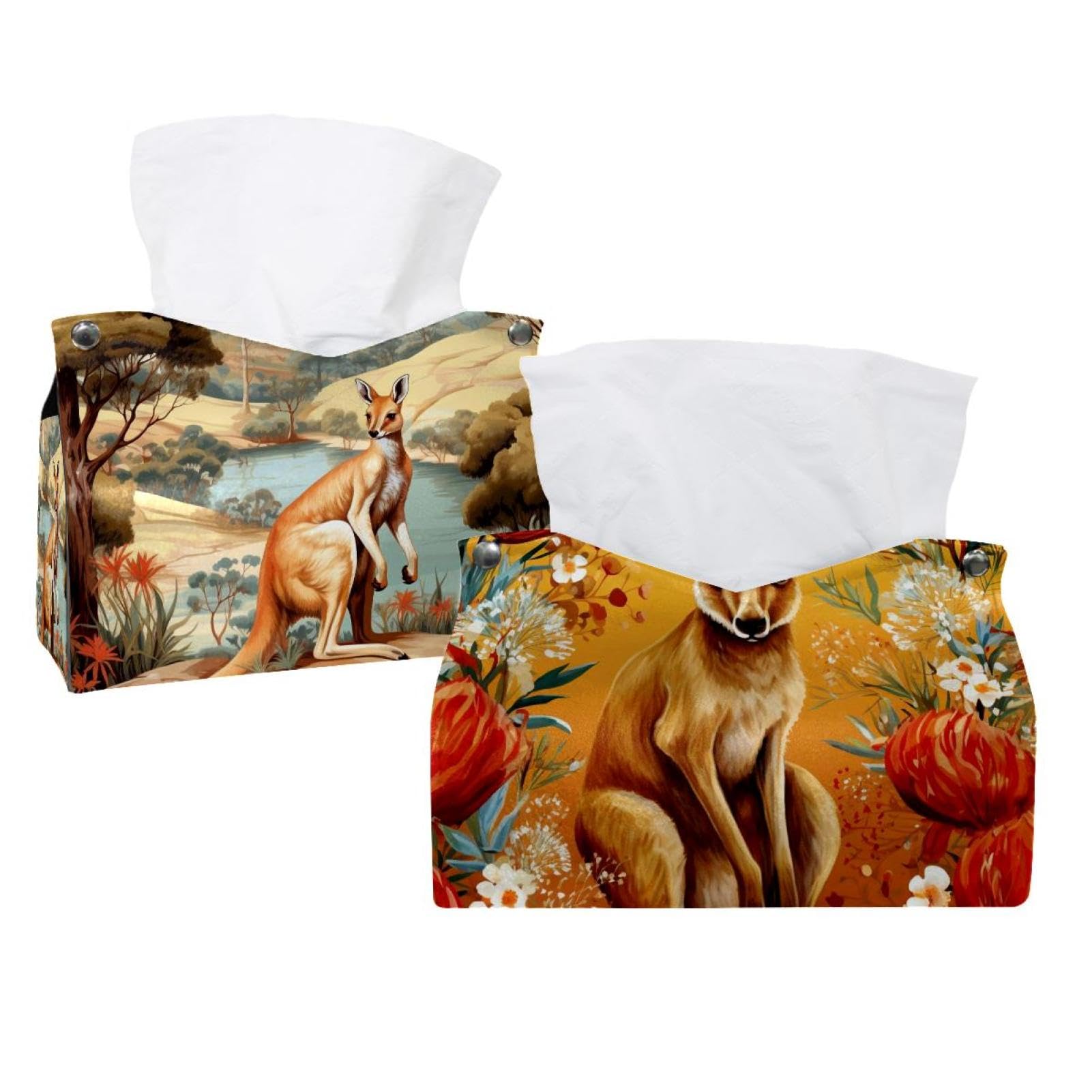 Housses de boîte à mouchoirs kangourou support moderne déco pour voiture et bureau