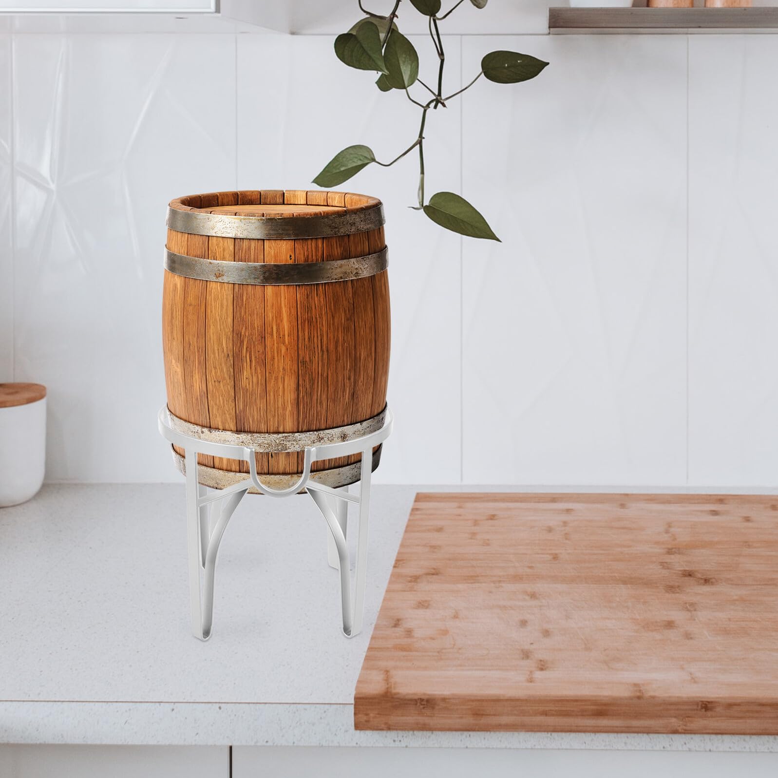 Hohopeti Supporto per Secchio di Birra 5L in Metallo Resistente per Distributore di Bevande Base Stabile per Spillatore di Birra e Vino per Feste e Uso Domestico