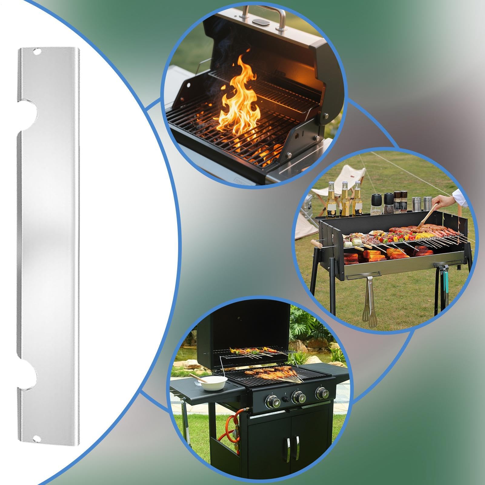Piastre termiche per barbecue, in acciaio, per barbecue, per feste, picnic, all'aperto, terrazze