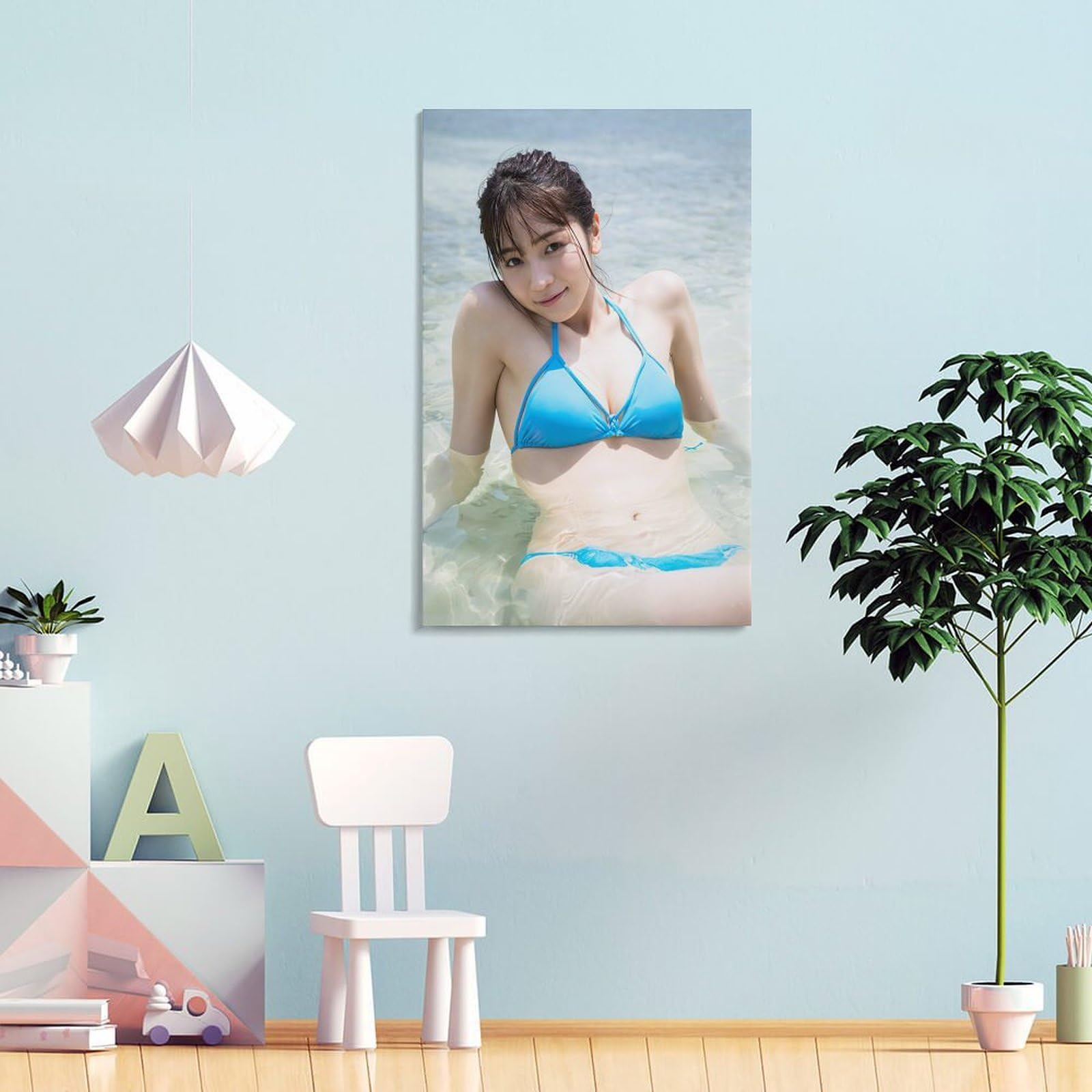 Amazon.co.jp: でんや えりか HD写真ポスター5 キャンバスアート