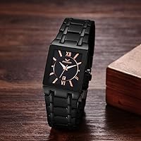 Vista 4 de Avaner Reloj cuadrado de acero inoxidable para hombre