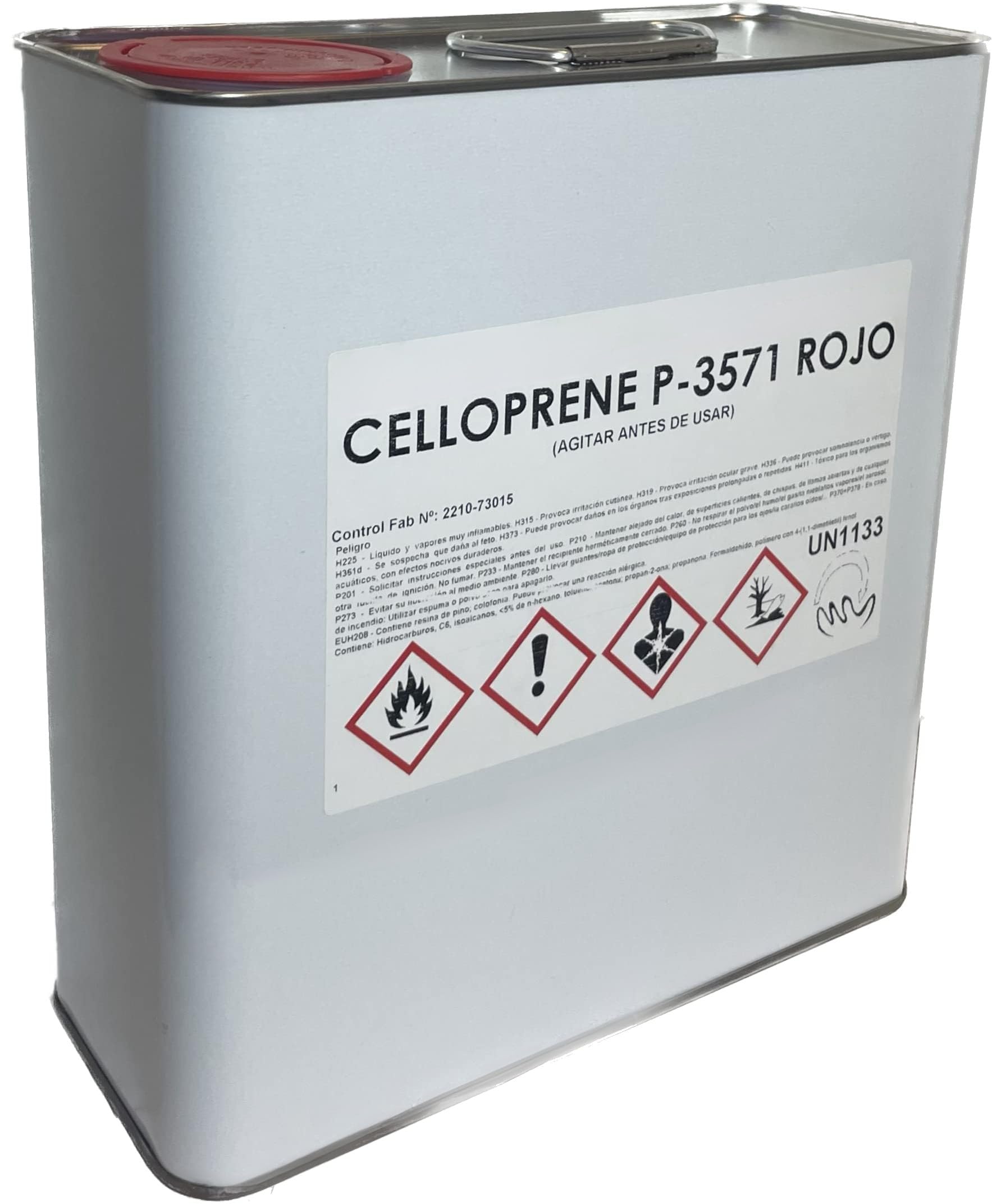 Pegamento resistente alta temperatura para tapicería y TECHO COCHE. Lata de 5L. Cola de contacto resistente para aplicar con Pistola de cola, Super Adhesivo y Extra Fuerte.