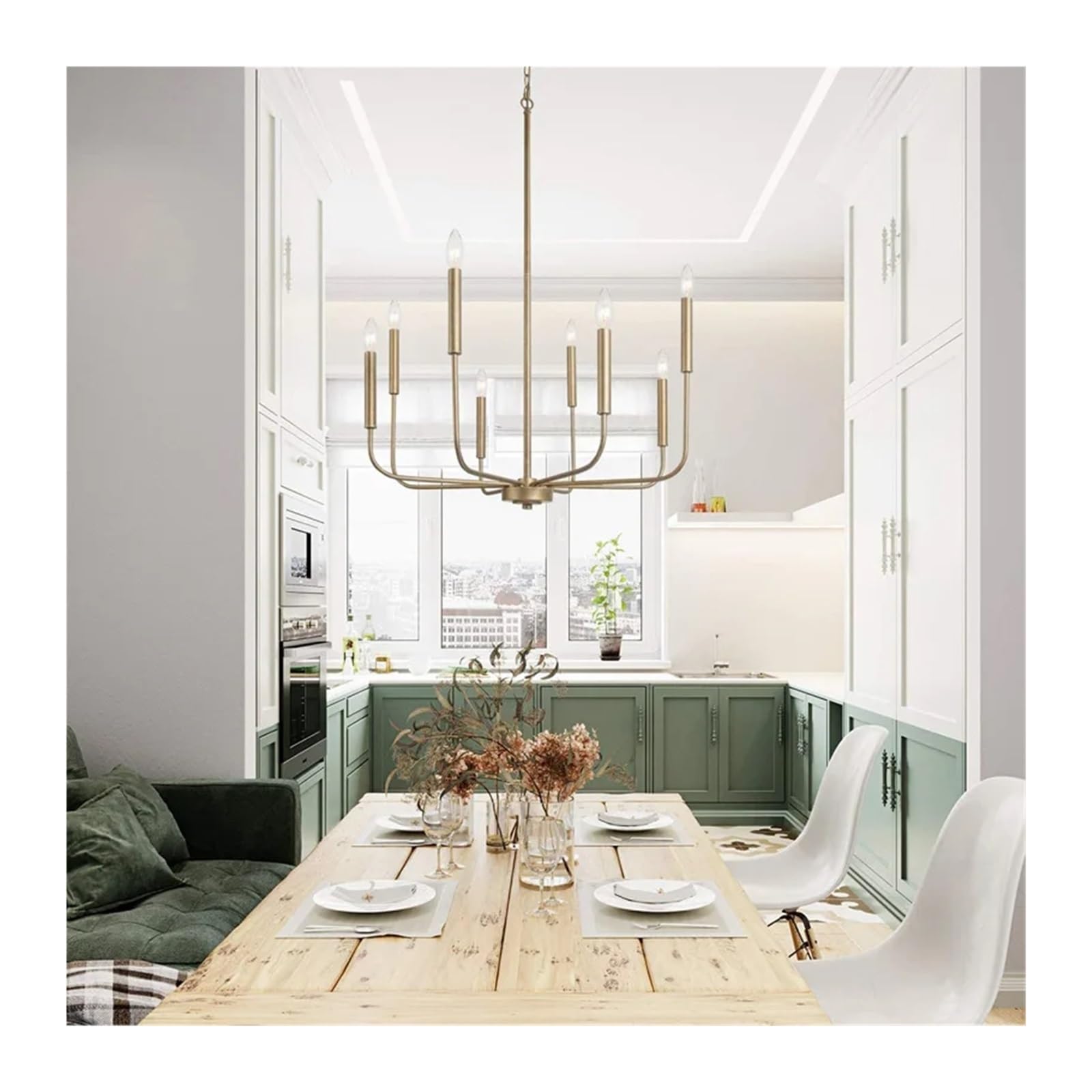 RRJJ Dining Room, Living Room, Bedroom Home Decor Chandelier Black Gold Art Chandelier,Led Chandeliers