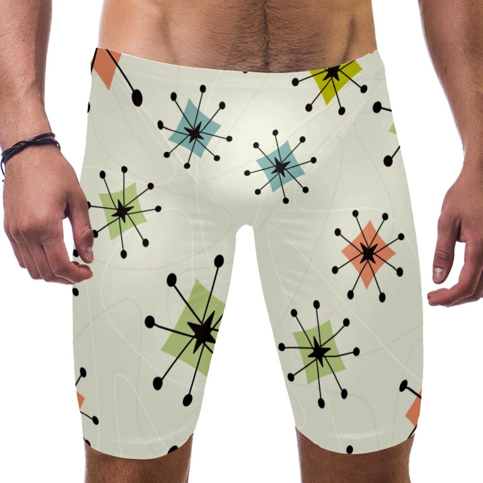 Traje de baño para hombre HUI JIN SHOP en color negro multicolor y talla XXL 7