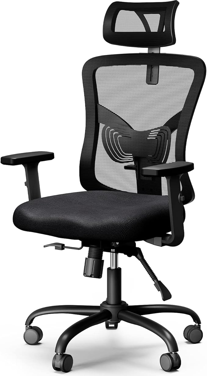 NOBLEWELL Office Chair, Desk Chair with 2'' Adjustable