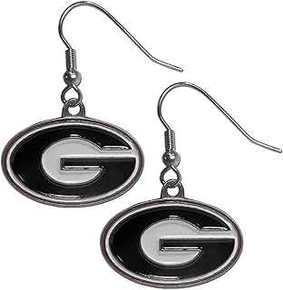 NCAA Siskiyou Sports Womens Georgia Bulldogs Dangle Earrings One Size Team Color
