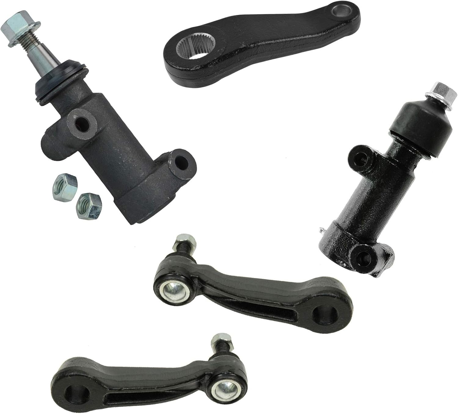 Front Driver & Passenger Steering Kit with Pitman Arm & Idler Brackets