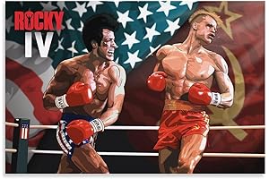 Rocky IV Rocky Fight Poster Canvas Art - A Timeless Masterpiece for...