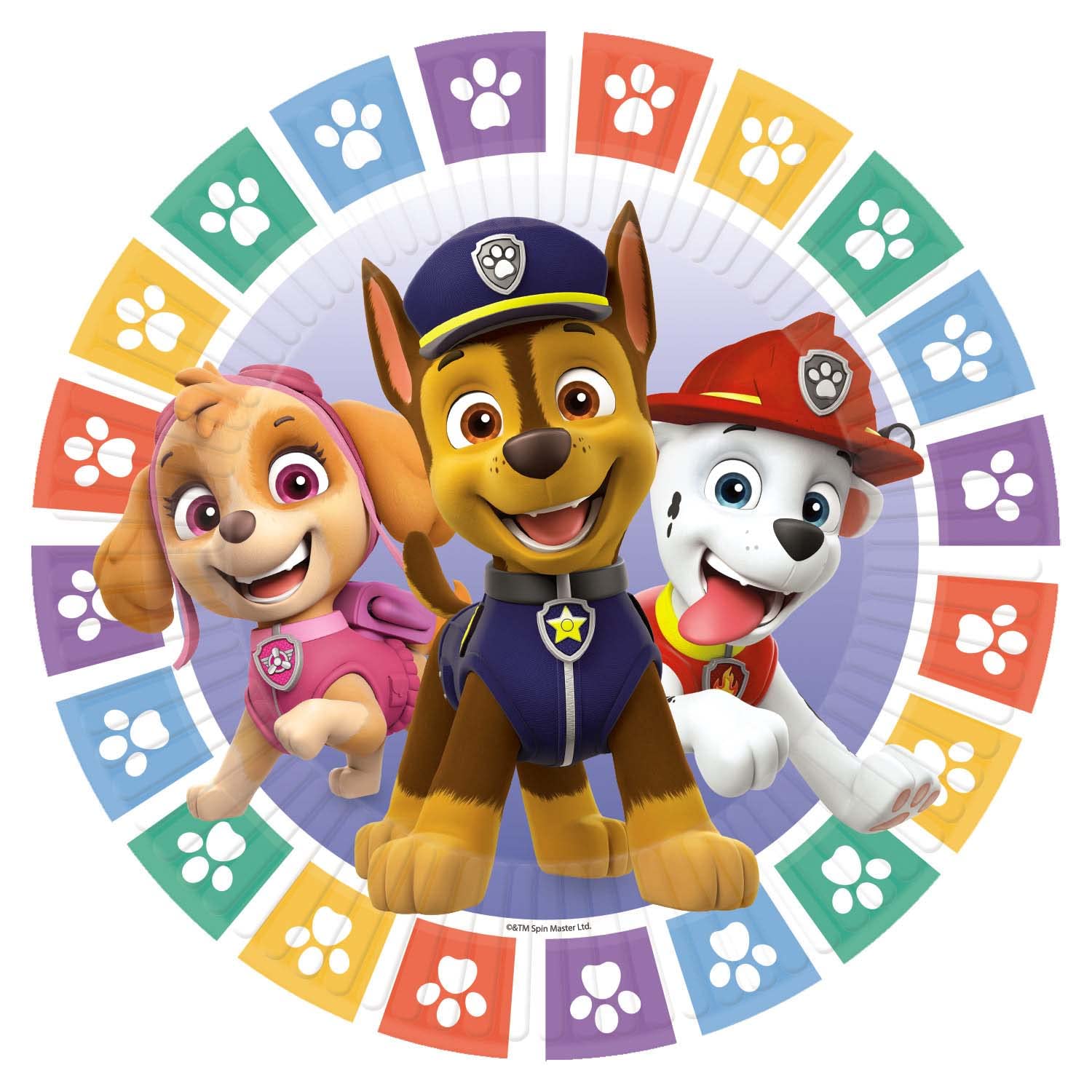 amscan 8 Paw Patrol 2022 Round Paper Plates 18 cm, Multicolored, One Size