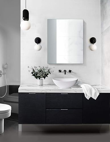 Miniatura 7 de Krugg Botiquín  Montaje en superficie o empotrado  Bisagra Blum de cierre suave de 170 grados  (24 x 30 pulgadas)