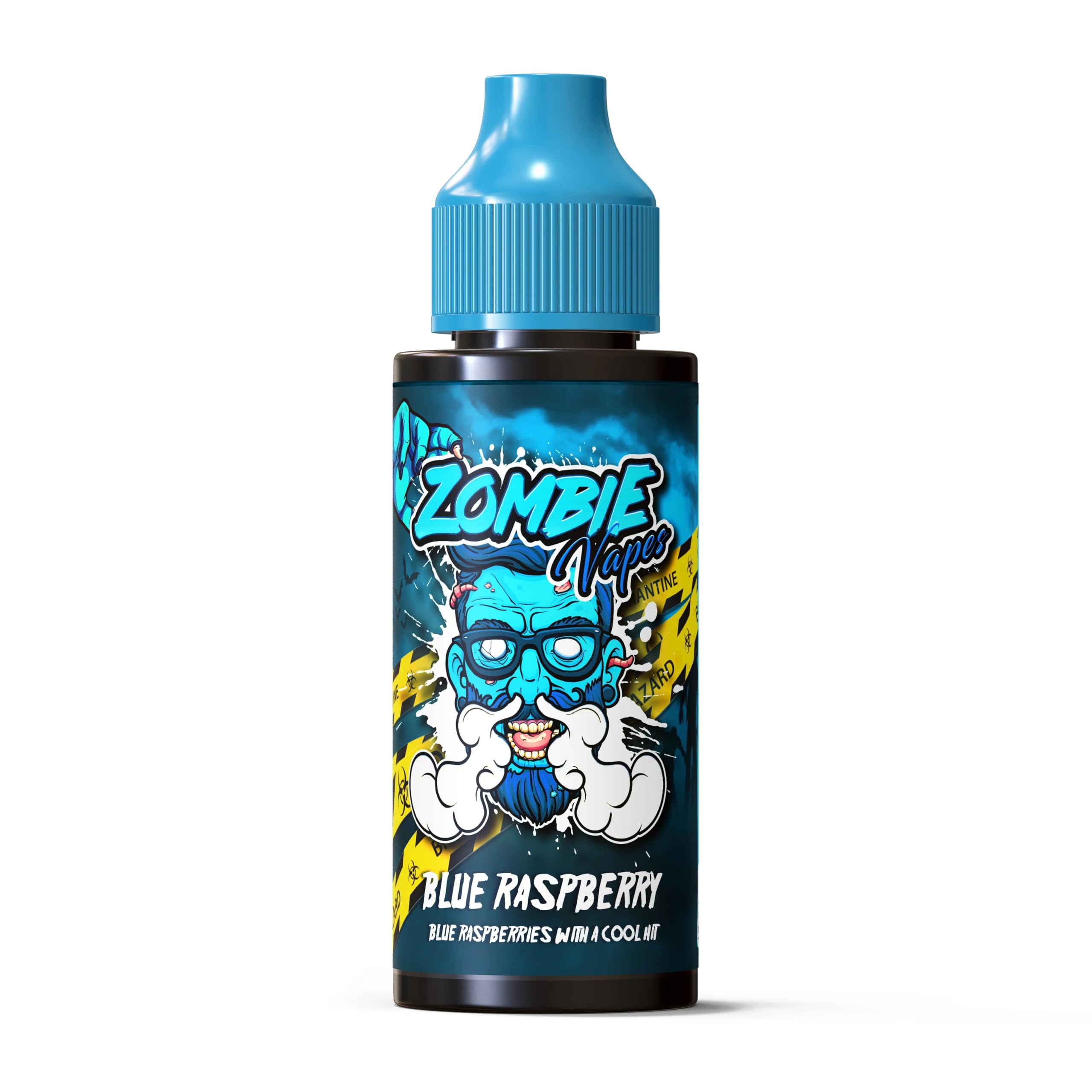 Blue Raspberry juice 100ml | Blue Razz Ice | 50/50 liquid | Shortfill E Liquid | Nicotine Free | Space to add Nic Shot or Nic Salt | No Nicotine ELIQUID | Zombie Vapes Established 2016 | 0mg Vape Oil