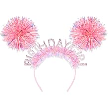 CIEHER Birthday Girl Headband Birthday Crown for Women Girls