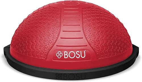 Miniatura 20 de Entrenador de equilibrio de media bola BOSU para el hogar para entrenamientos de fuerza y flexibilidad con material resistente a las roturas