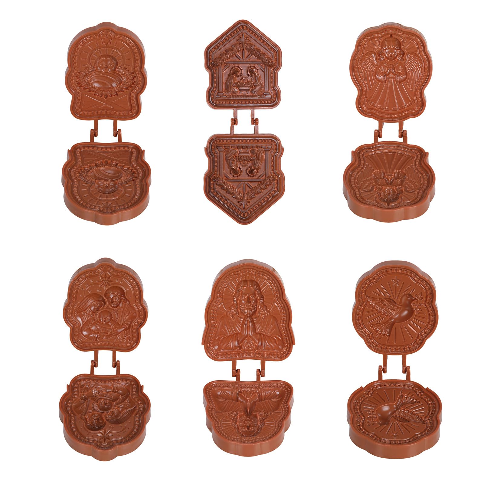 Generic Mini Pie Set 3D Faith Christmas Hand Pie Cutter Pastry (6Pcs)