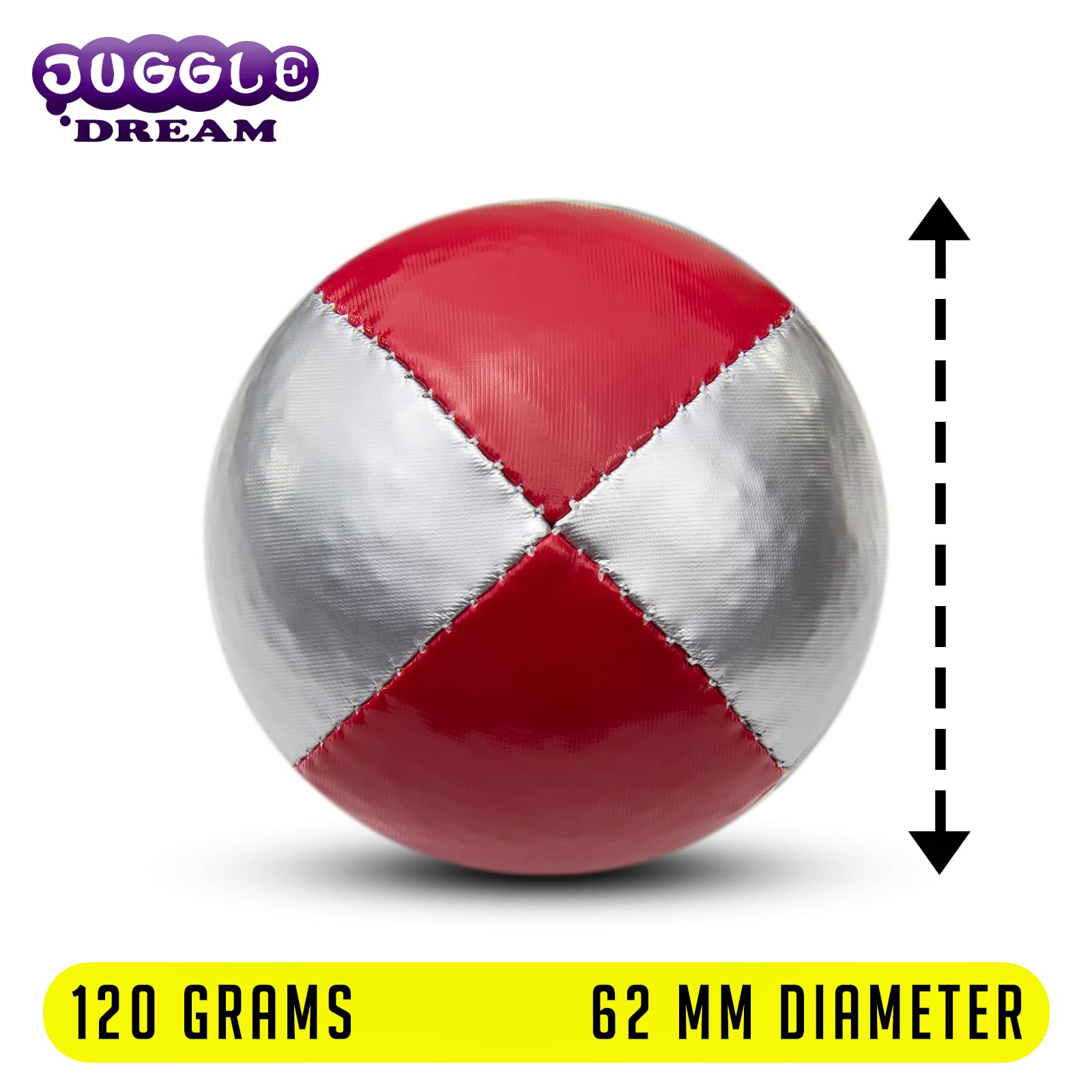 Juggle Dream Juego de 3 Bolas de Malabares Profesionales con vídeo de Aprendizaje en línea Gratuito, Principiantes y Expertos