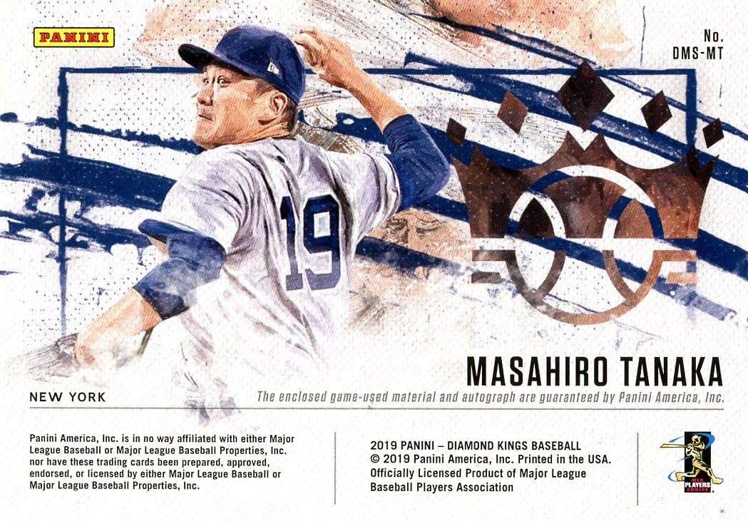Topps 2019 田中将大 直筆サインカード　1of1 世界で1枚 Amazon.co.jp: 田中将大 直筆 サイン 入り 2019年 Panini社 ヤンキース