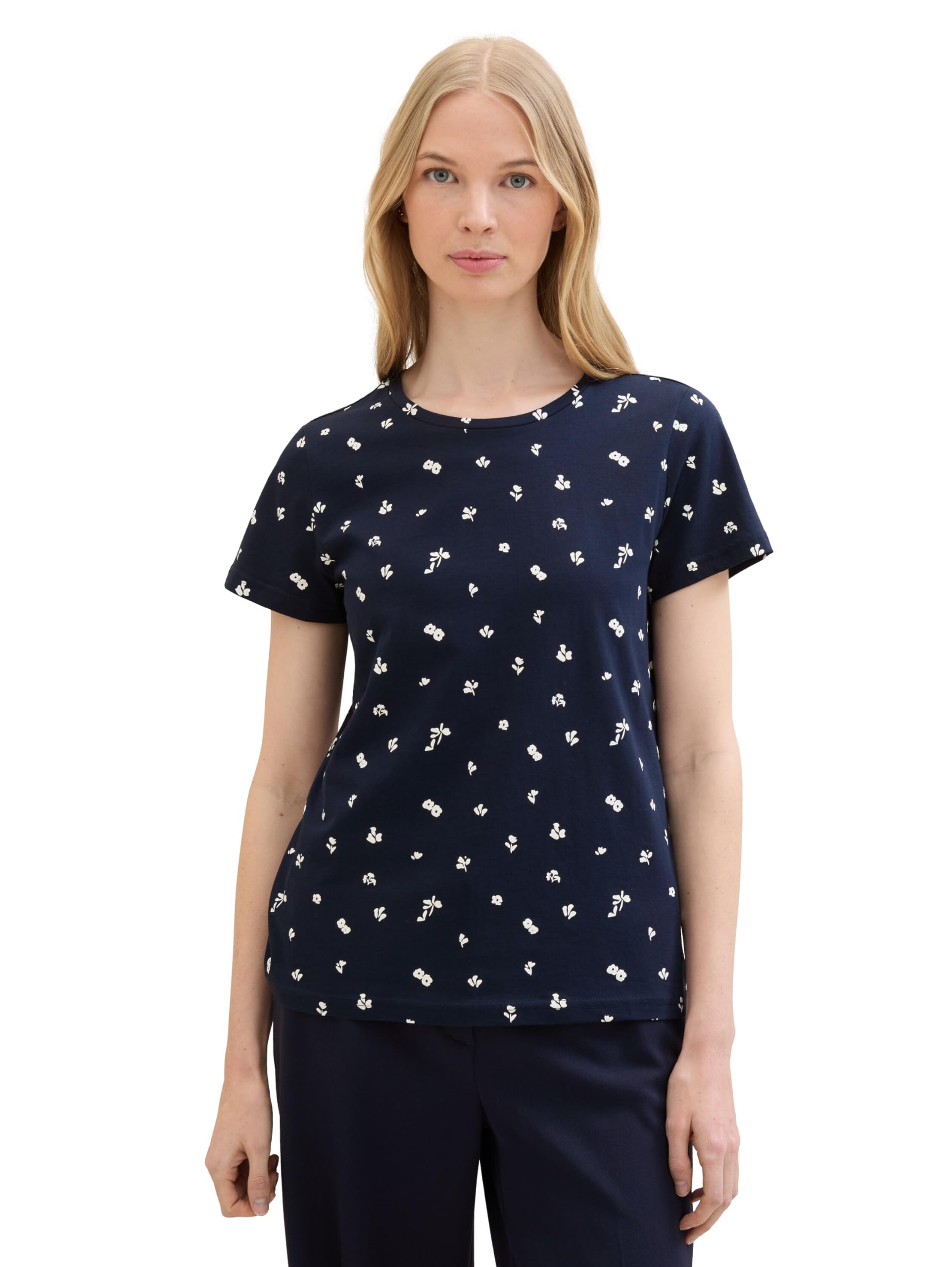TOM TAILOR Damen Basic T-Shirt mit Print