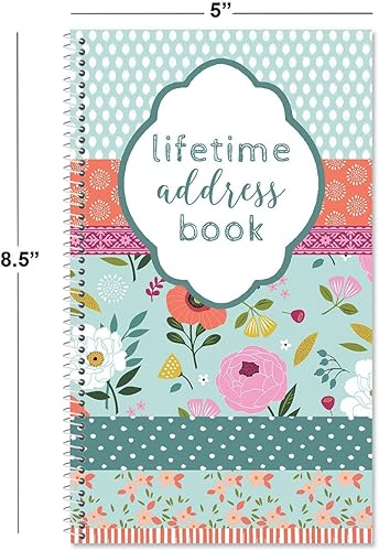 Miniatura 5 de White Flowers - Libreta de direcciones de por vida, 72 páginas, número de teléfono de cubierta suave y guardián de direcciones