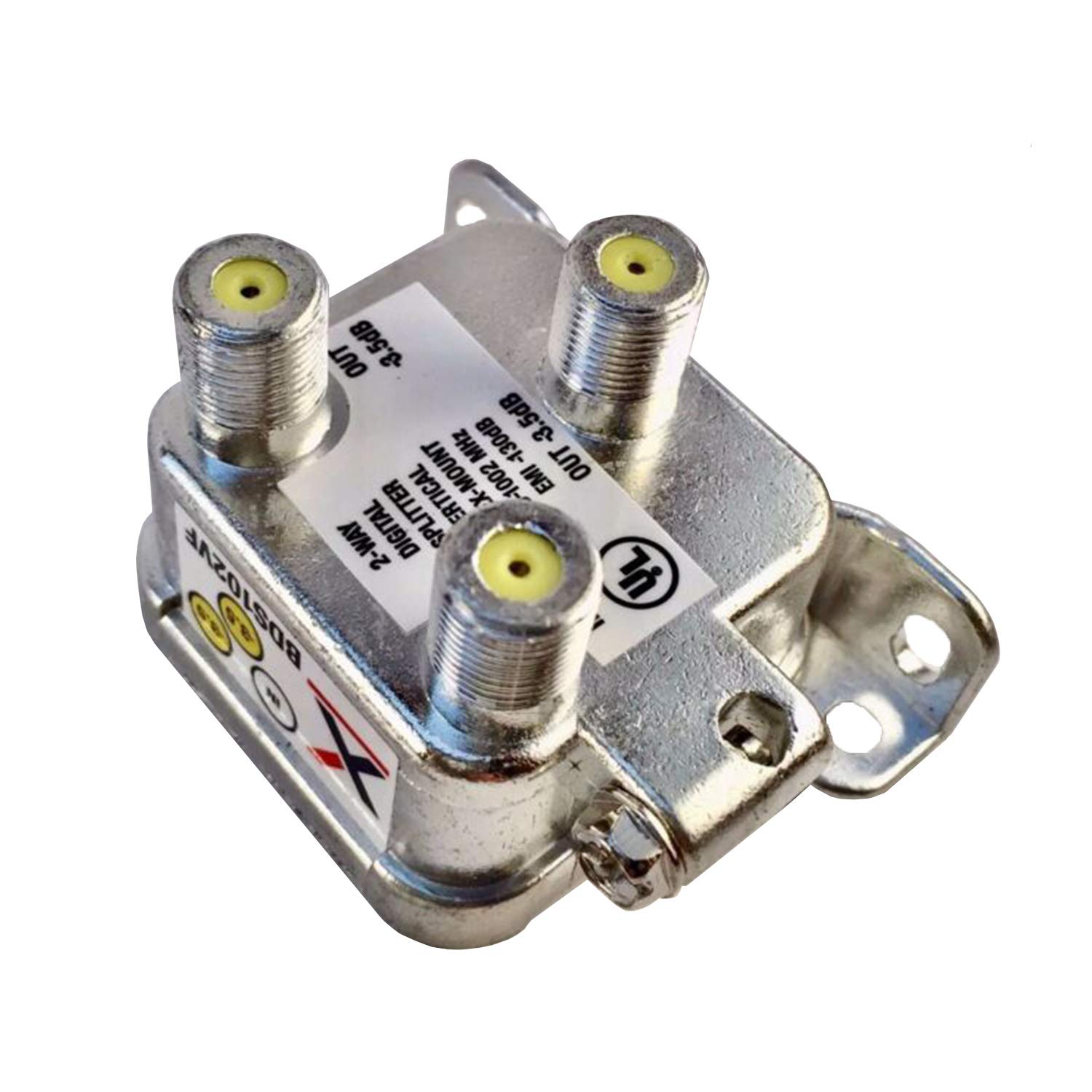 Extreme Broadband Engineering BDS102VF 2-Way Digital Splitter - Vertical Flex-Mount True Flex RG6 Coaxial Splitter