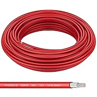 Vista 13 de Cable de panel solar Shirbly - 200 pies de cable de cobre estñado en negro, 10AWG (6mm²), cable de extensión solar PV para automotriz al aire libre