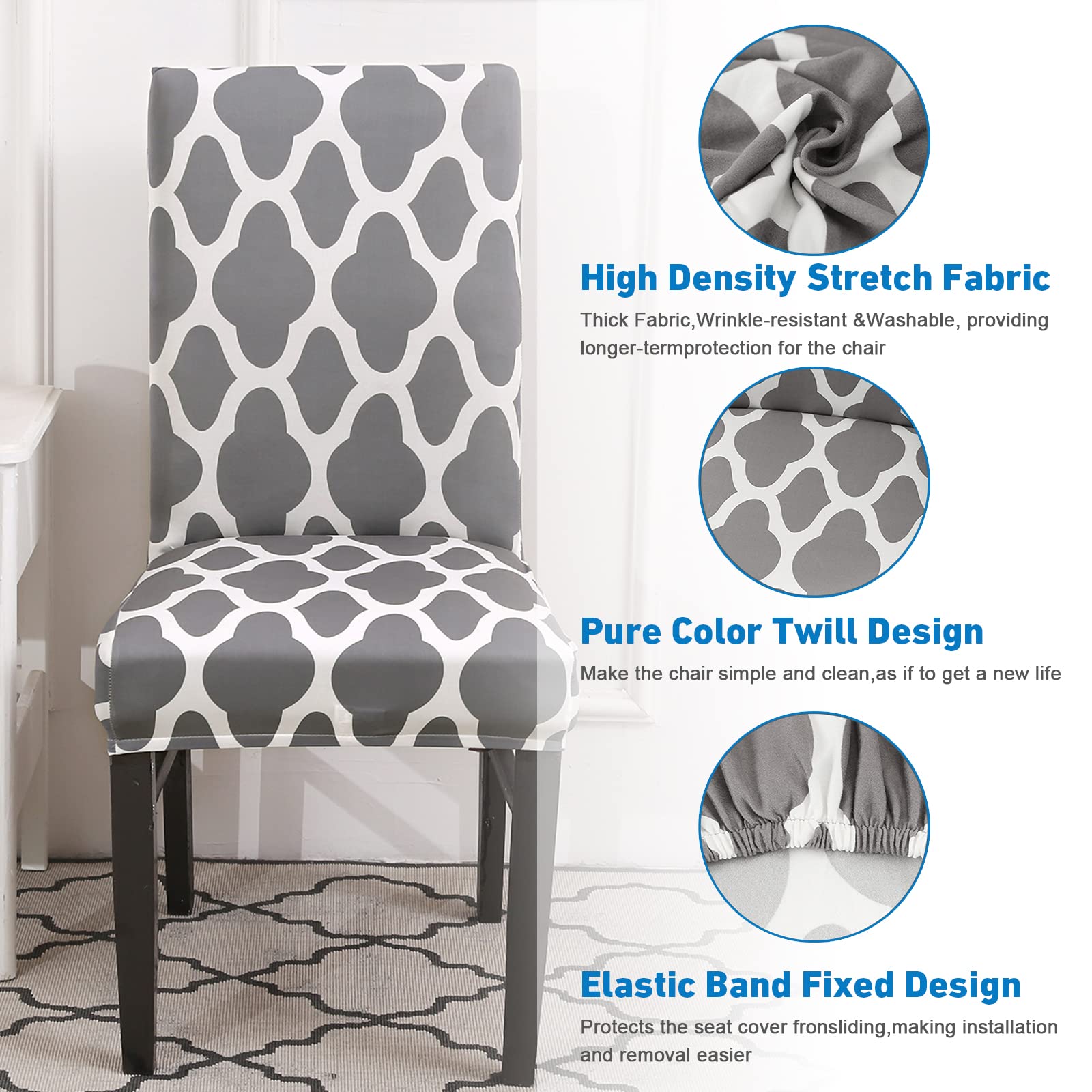 MassG Housses De Chaise Blanches En élasthanne/lycra Pour Mariage, Banquet, Fête, Anniversaire De Mariage, Salle à Manger, élastique, Plat Et Avant Arqué