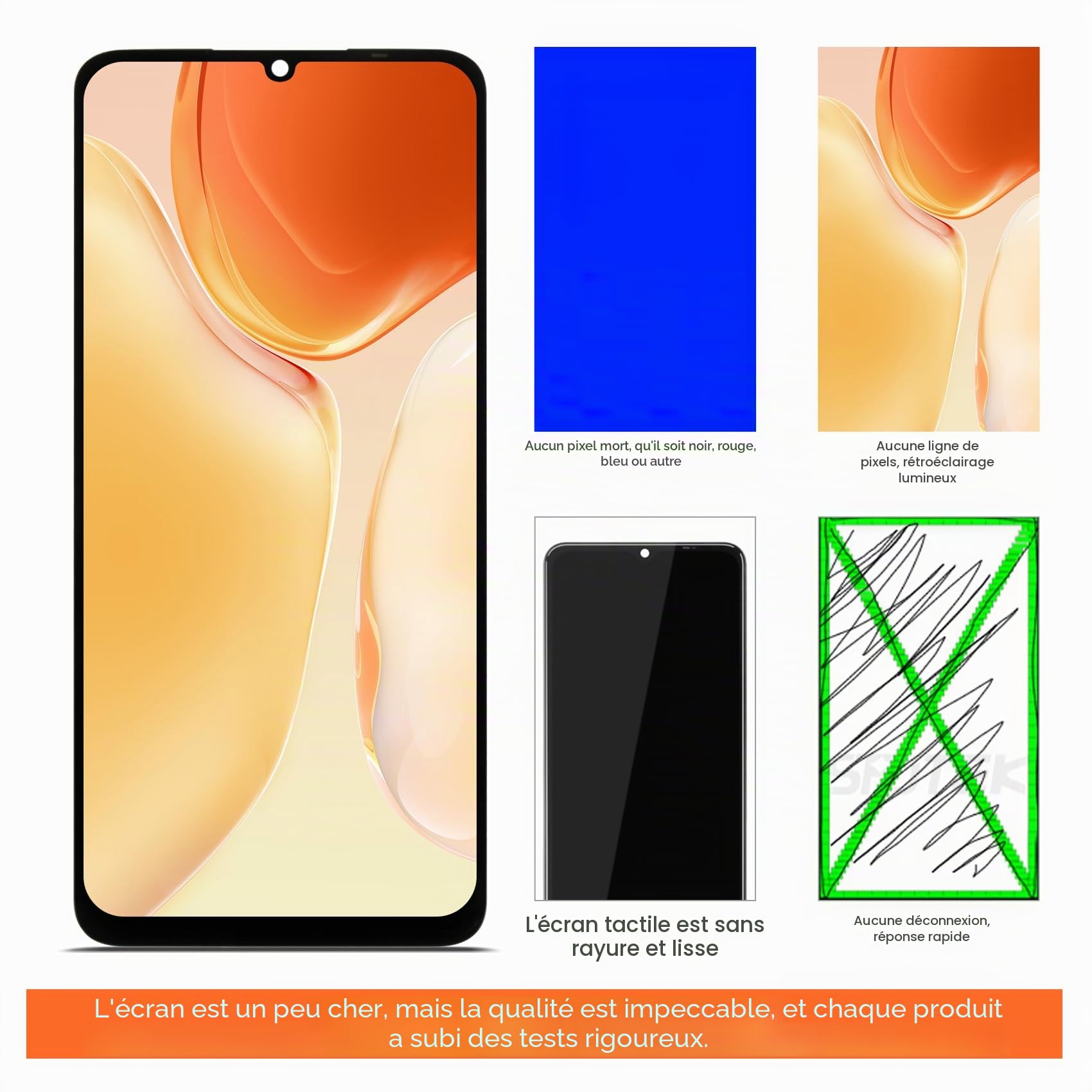 LCD Écran pour Xiaomi Redmi 13C Display pour Redmi 13C 23100RN82L 23106RN0DA 23108RN04Y LCD Ecran Tactile Digitizer Full Assembly avec Outils Noir 6.74"