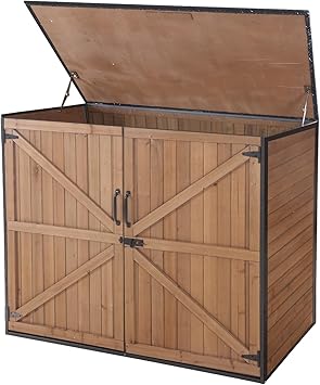 Outdoor Storage Shed with Strong Metal Frame Outdoor Storage Shed with Strong Metal Frame