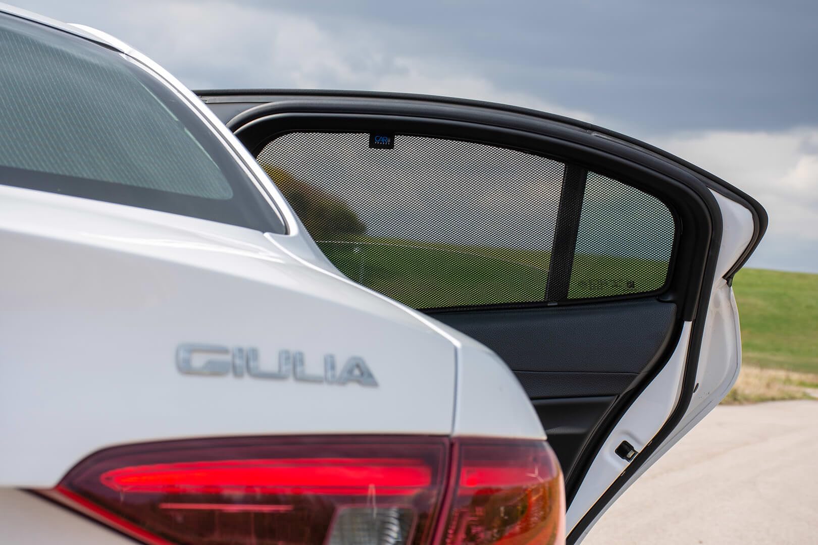 Set di Car Shades Compatibile con Alfa Romeo Giulia Berlina 2016- (4-Parti) Tendine Parasole su Misura