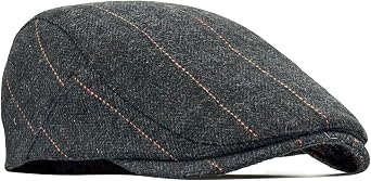 قبعة رجالي تويد المسطحة قبعة القيادة Newsboy Cap - أزياء قابلة للتعديل Newsboy Irish Beret Hat ، ربيع خريف شتاء ، 55-59 سم