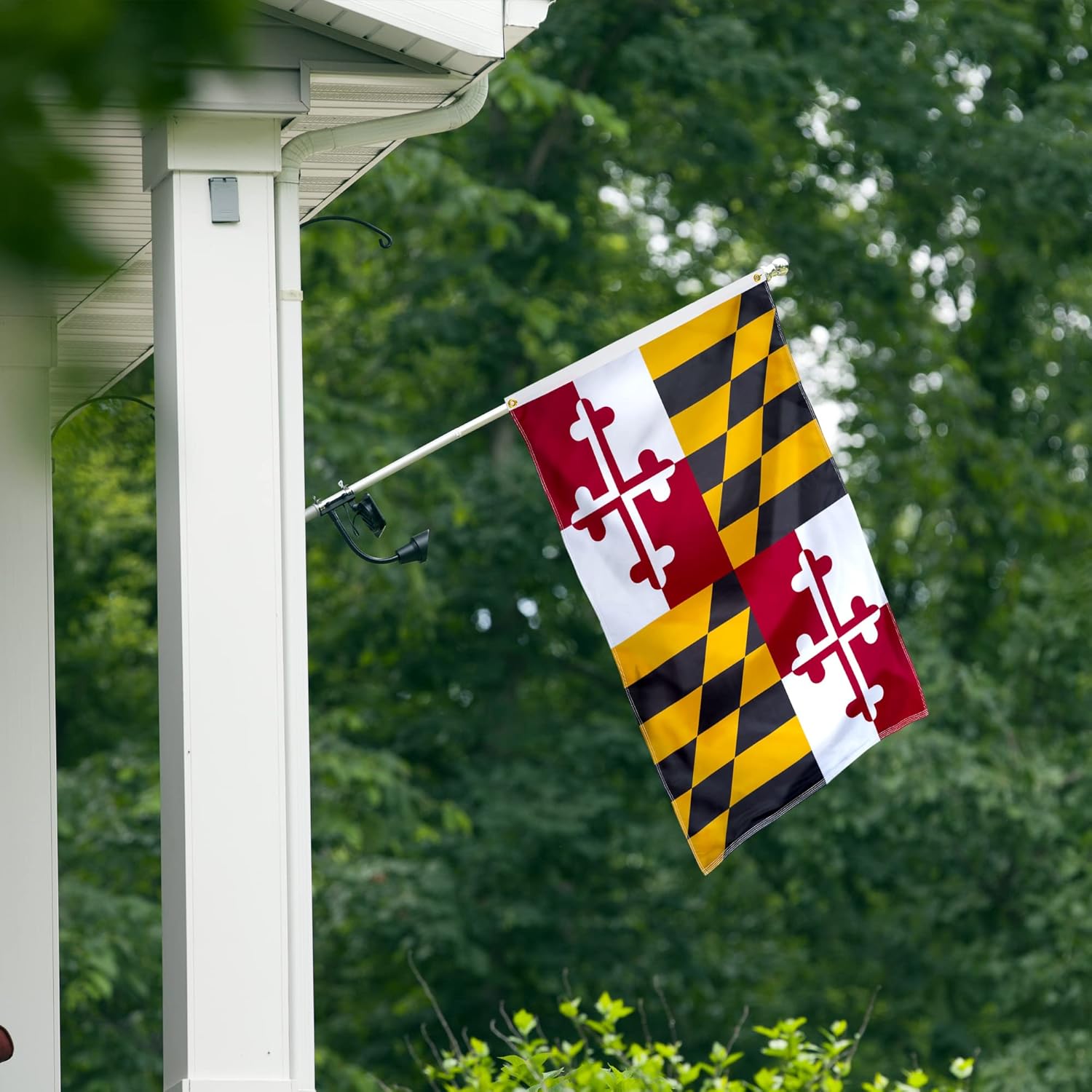 XIFAN Double Sided Maryland State Flag 3x5 ft, Heavy Duty 3 Ply Durable Polyester, MD Flag with Vibrant Print/4 Rows Hemming/Brass Grommets for Indoor Outdoor Decor - Image 6
