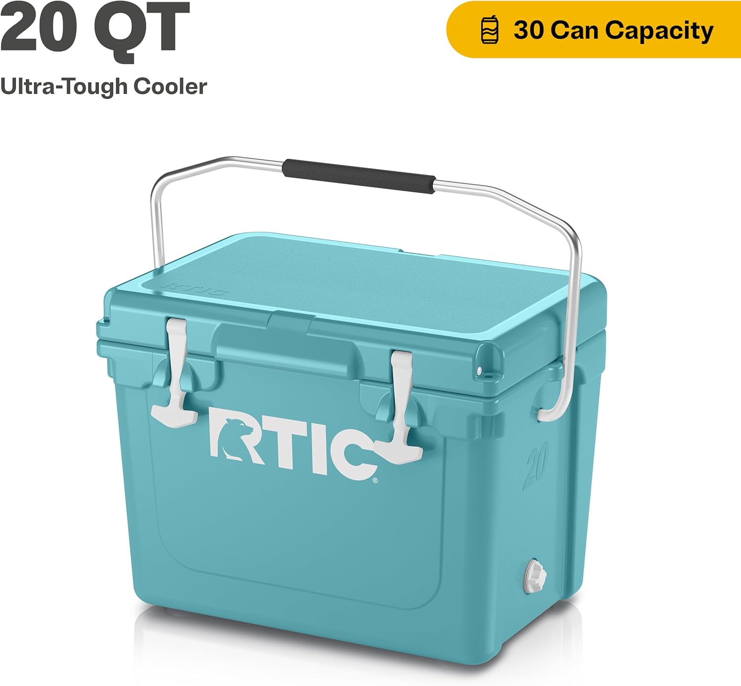 RTIC Ultra-Tough Cooler, Hard Insulated Ice Chest Box for Beach, Drink, Beverage, Camping, Picnic, Fishing, Boat, Barbecue