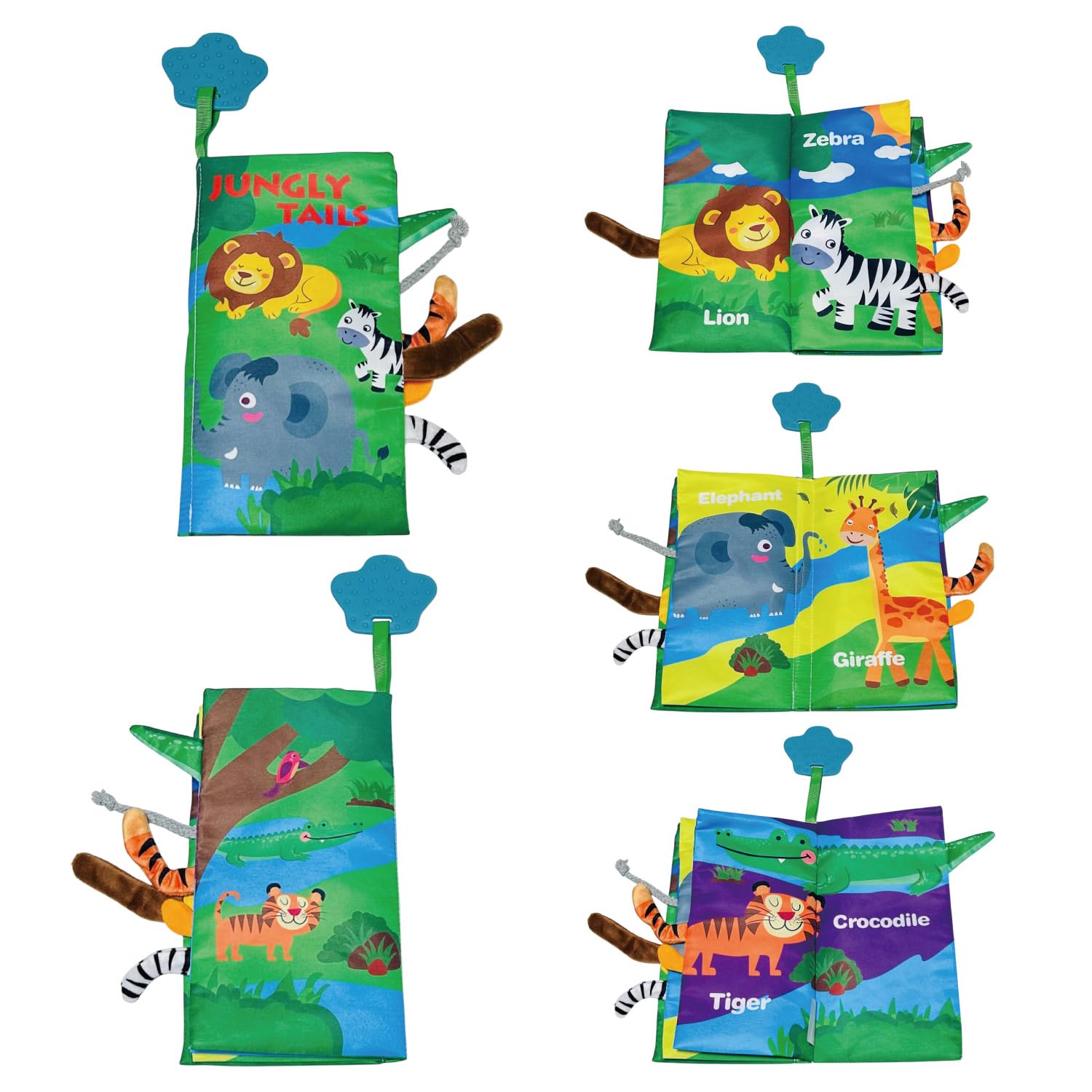 Amazon | AkayaAccent 布絵本 音が鳴る 動物 0歳から 知育 英語