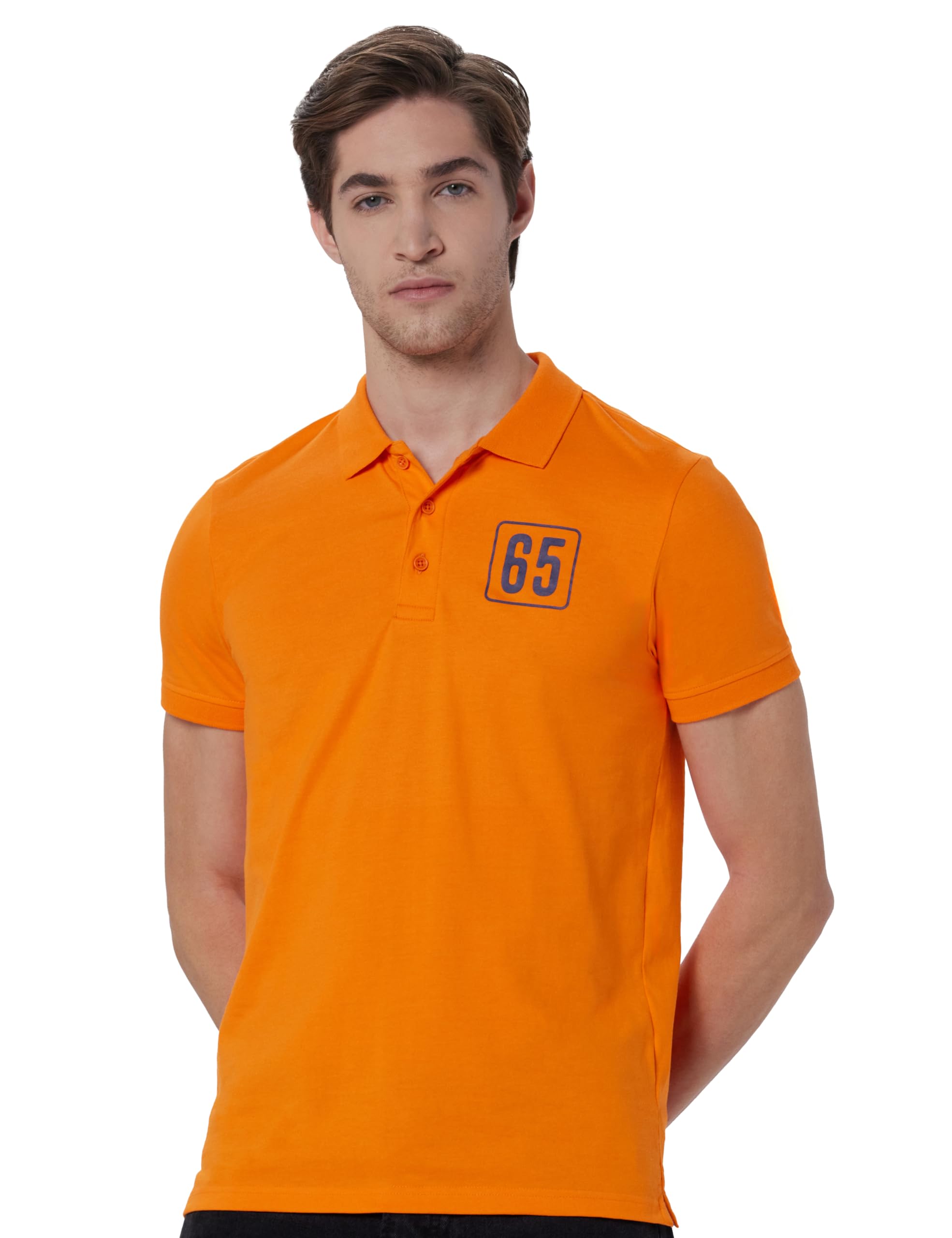United Colors of Benetton Men's Solid Regular Fit Polo Shirt-picture-36