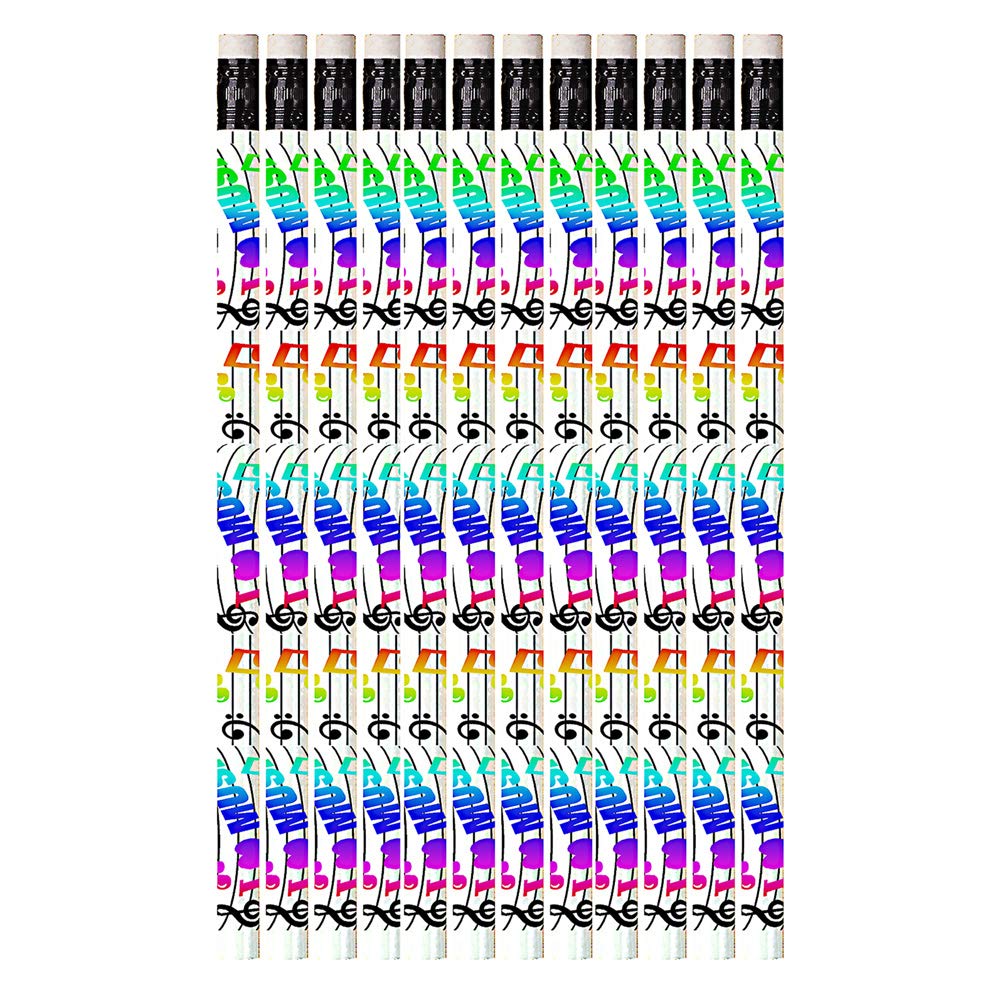 12 x I Love Music HB Pencils. Ideal Class Gift/Music Prize/Award