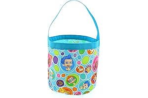 Bubble Guppies Boys Girls Collapsible Nylon Gift Basket Bucket Tote Bag