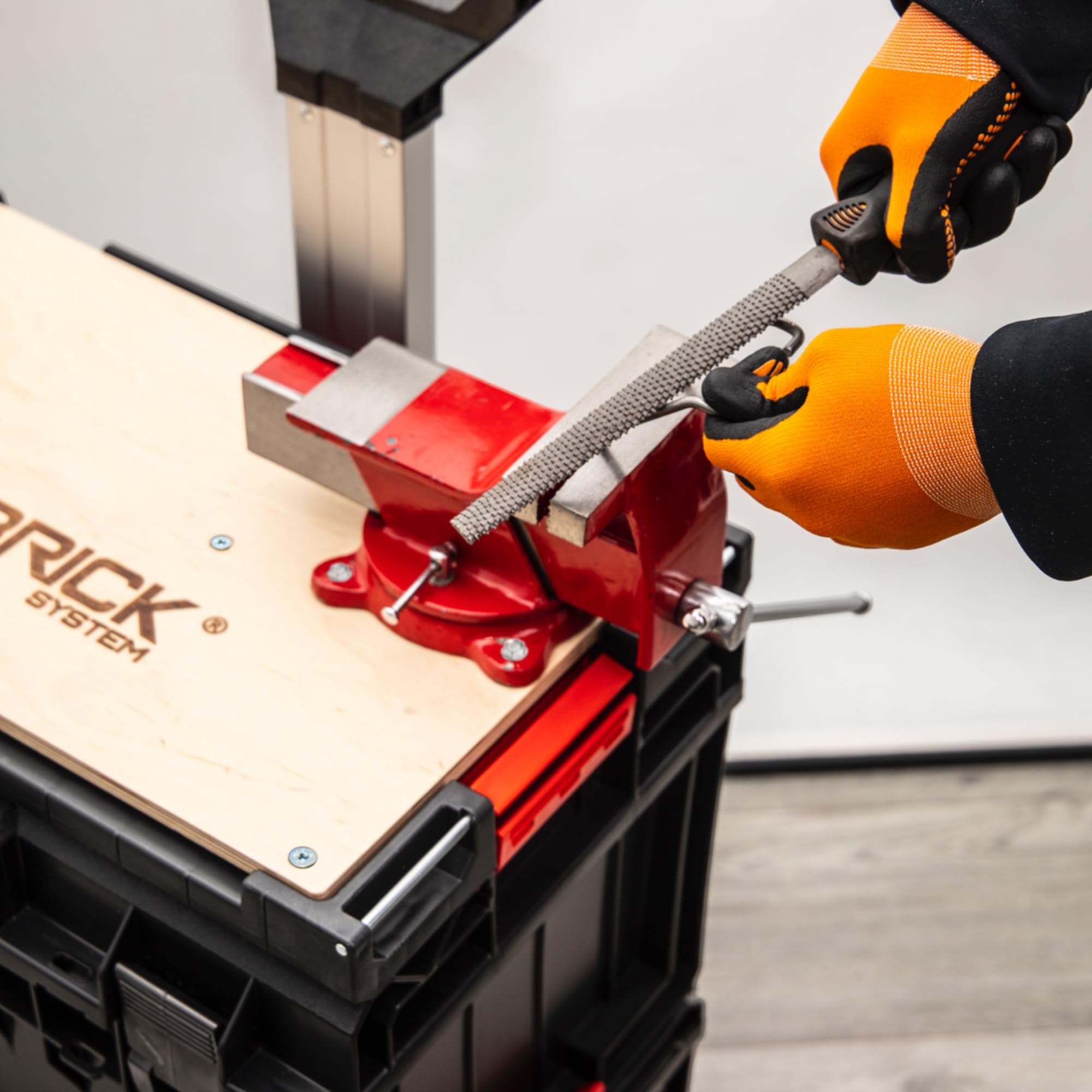 Toolbrothers RHINO - Piano di lavoro XXL in legno, 580 x 325 x 70 mm, portata 30 kg