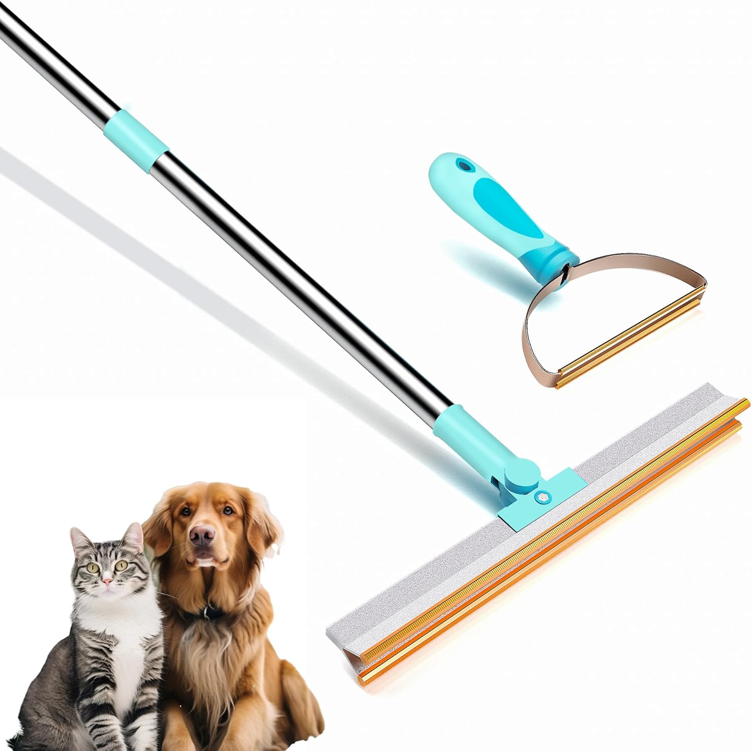 AILEWAY Dog Hair Carpet Rake, 2 Pack Carpet Rake for Pet